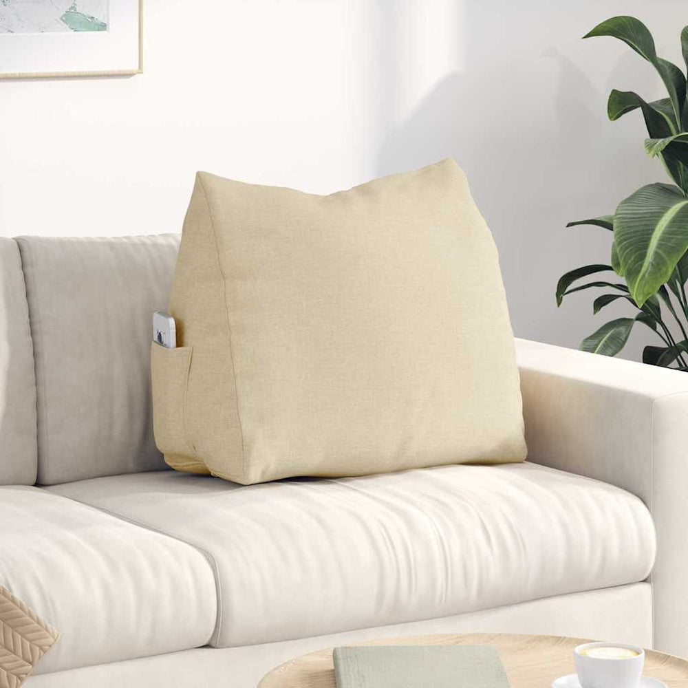 Rückenkissen Creme Stoff 60x20x50cm