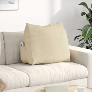 Rückenkissen Creme Stoff 60x20x50cm