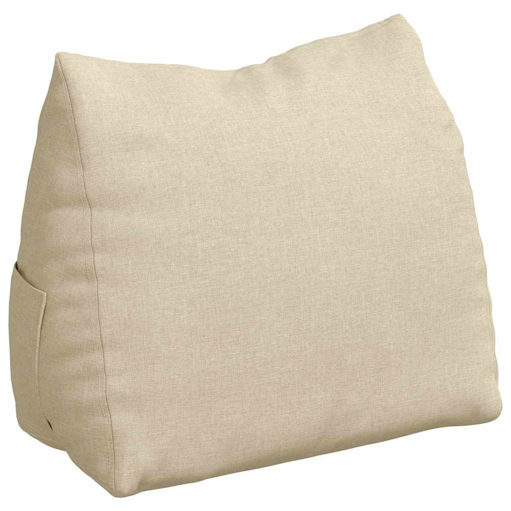 Rückenkissen Creme Stoff 60x20x50cm