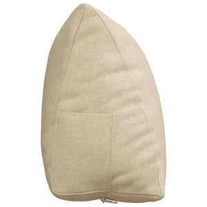 Rückenkissen Creme Stoff 60x20x50cm