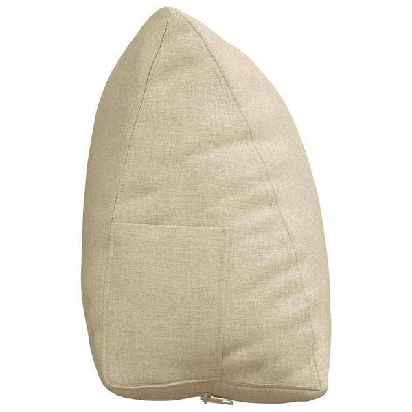 Rückenkissen Creme Stoff 60x20x50cm