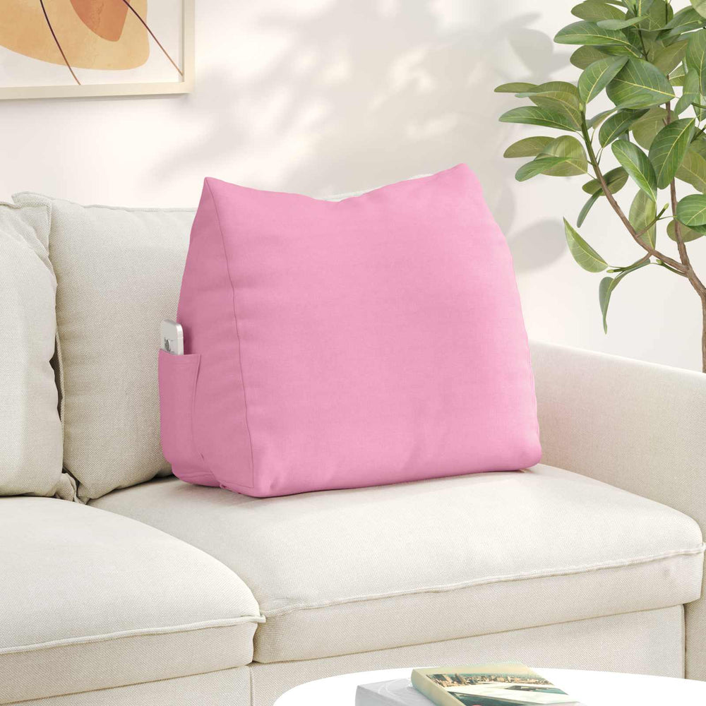 Rückenkissen Rosa Stoff 60x20x50cm