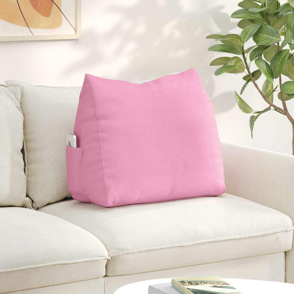 Rückenkissen Rosa Stoff 60x20x50cm