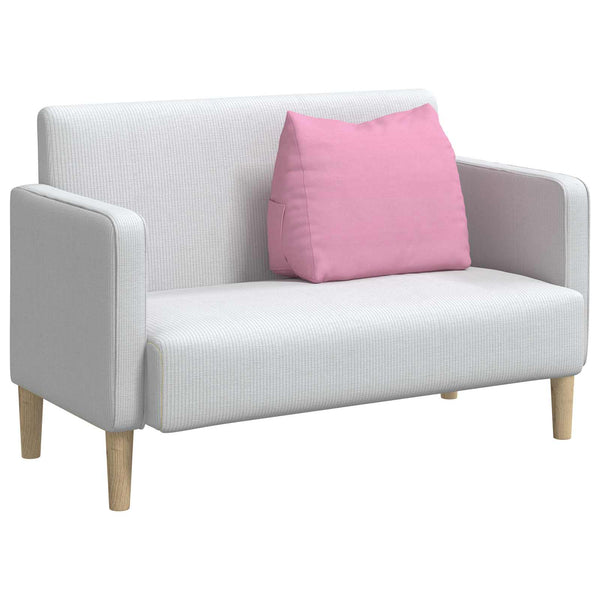Rückenkissen Rosa Stoff 60x20x50cm