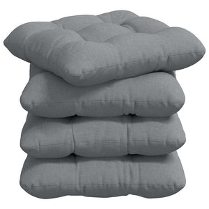 Sitzkissen 4er Set Hellgrau 40x40 cm
