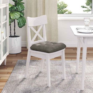 Sitzkissen 4er Set Hellgrau Cord 40x40 cm