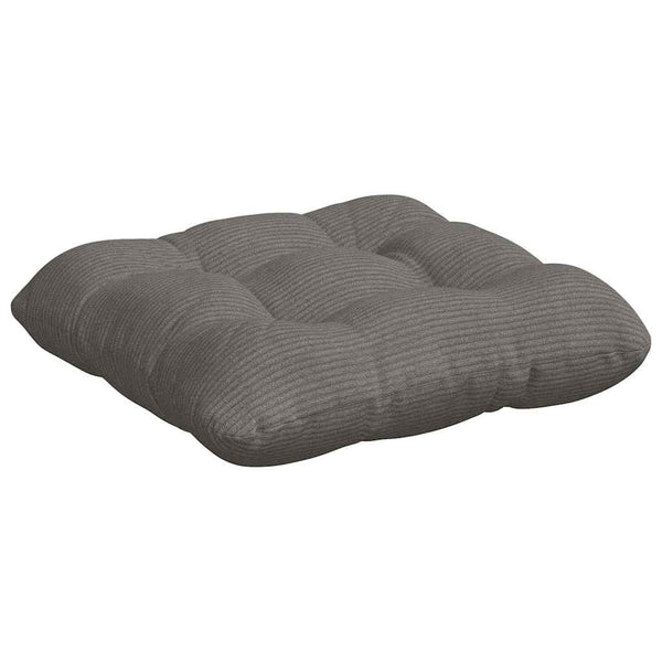 Sitzkissen 4er Set Hellgrau Cord 40x40 cm