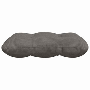 Sitzkissen 4er Set Hellgrau Cord 40x40 cm