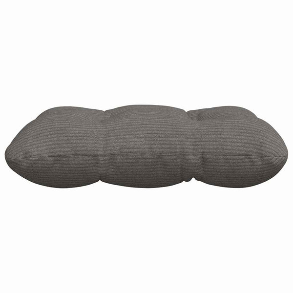 Sitzkissen 4er Set Hellgrau Cord 40x40 cm