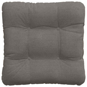 Sitzkissen 4er Set Hellgrau Cord 40x40 cm