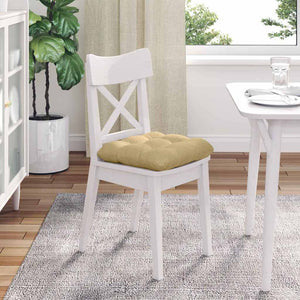 Sitzkissen 4er Set Grau-Grün Cord 40x40 cm