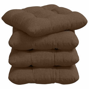 Sitzkissen Braun 4er-Set 45x45 cm