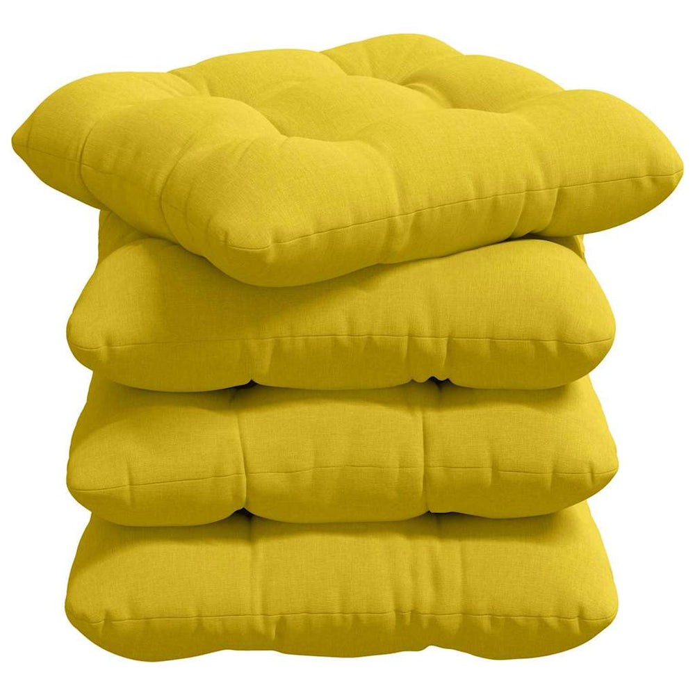 Sitzkissen Gelb 4er Set 45x45 cm