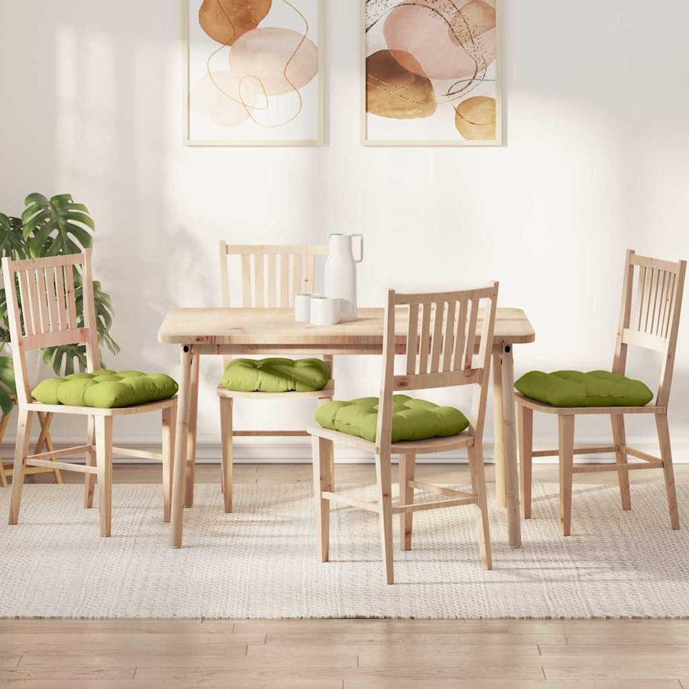Sitzkissen 4er Set Hellgrün 45x45 cm