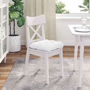 Sitzkissen Weiß 4er Set 45x45 cm