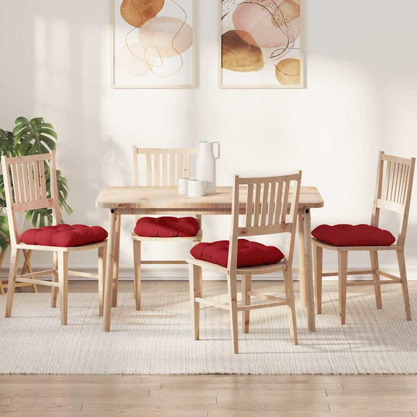 Sitzkissen Rot 4er-Set 45x45 cm