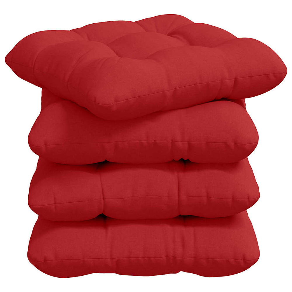 Sitzkissen Rot 4er-Set 45x45 cm