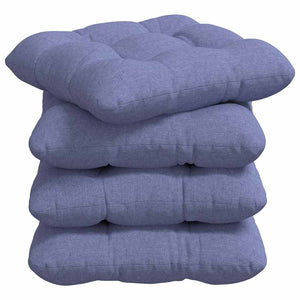 Sitzkissen 4er-Set Jeans Blau 45x45 cm
