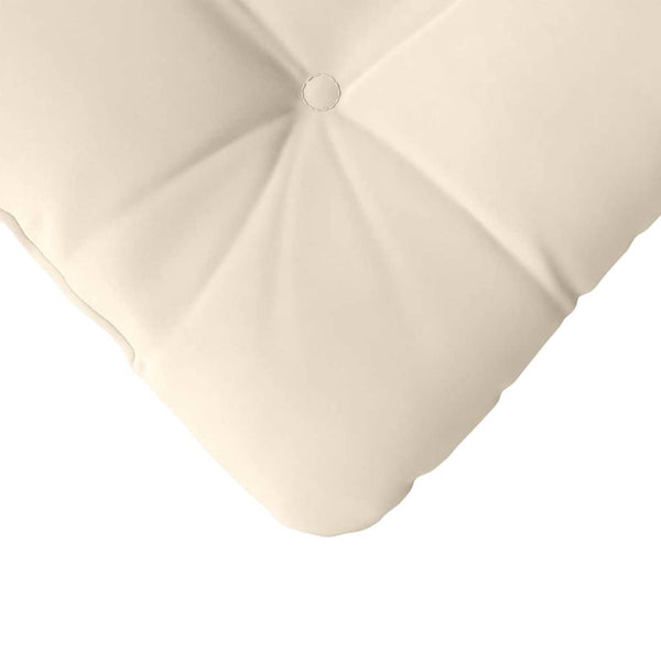 Sitzkissen Beige 4er Set Mikrofaser 45x45 cm
