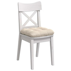 Sitzkissen Beige 4er Set Mikrofaser 45x45 cm