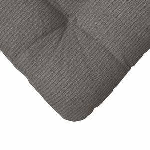 Sitzkissen 4er Set Hellgrau Cord 45x45 cm