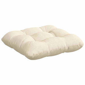 Sitzkissen 4er Set Creme Cord 45x45 cm