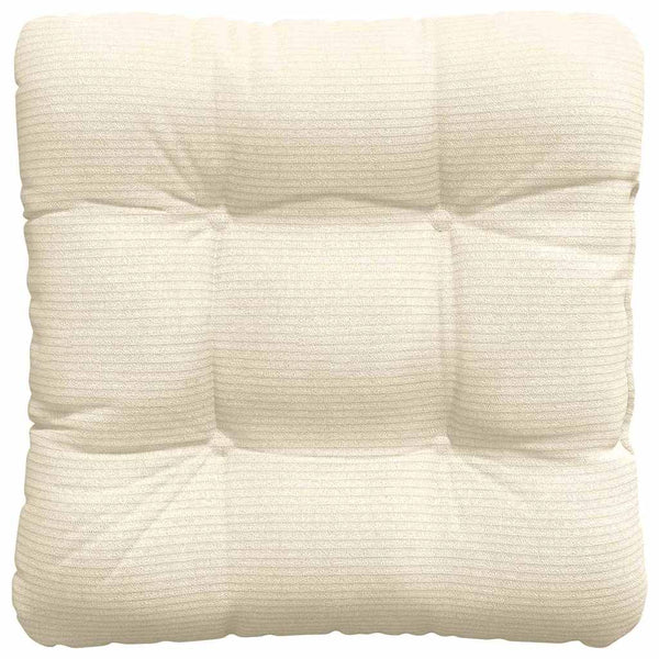 Sitzkissen 4er Set Creme Cord 45x45 cm