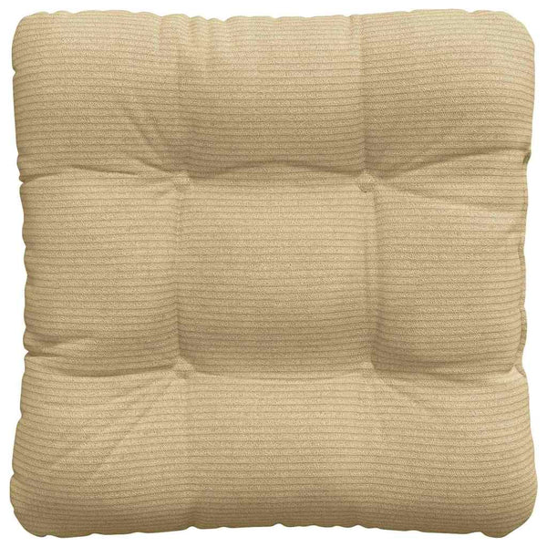 Cord Sitzkissen 4er-Set Grau-Grün 45x45 cm