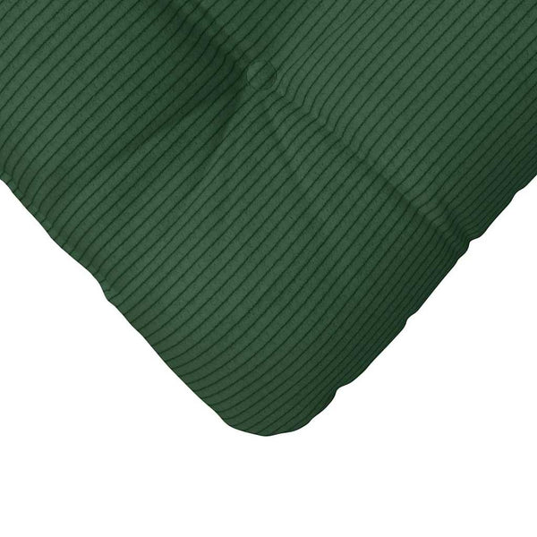 Sitzkissen 4er Set Dunkelgrün Cord 45x45 cm