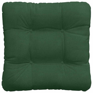 Sitzkissen 4er Set Dunkelgrün Cord 45x45 cm