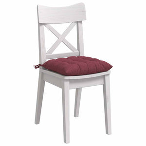 Weinrote Sitzkissen 4er Set, 40x40 cm