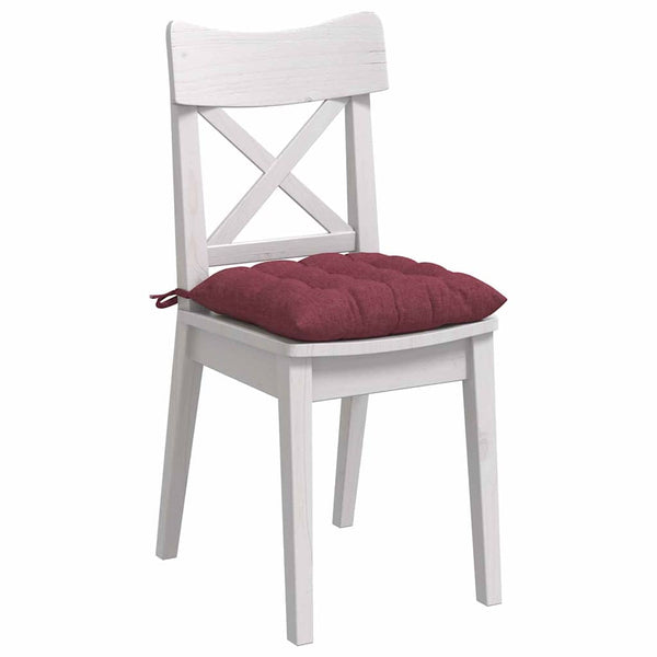 Weinrote Sitzkissen 4er Set, 40x40 cm