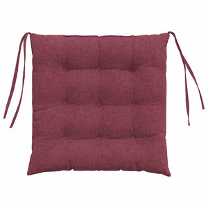Weinrote Sitzkissen 4er Set, 40x40 cm