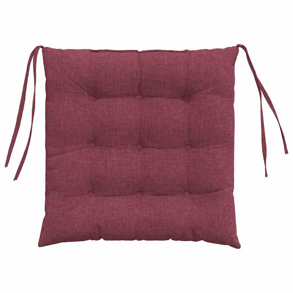 Weinrote Sitzkissen 4er Set, 40x40 cm
