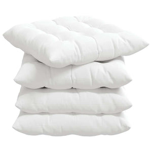 Sitzkissen Weiß 4er-Set 40x40 cm