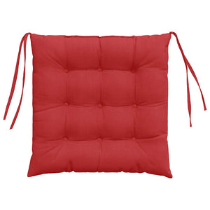 Sitzkissen 4er Set Rot 40x40 cm