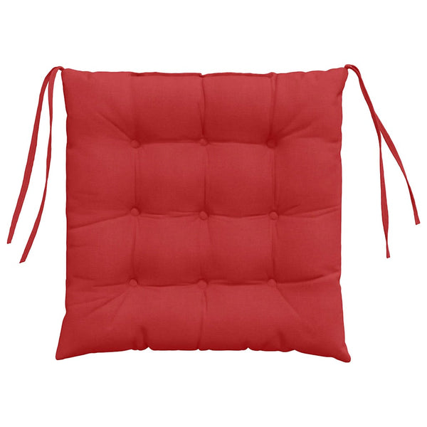 Sitzkissen 4er Set Rot 40x40 cm