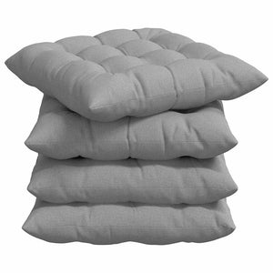 Sitzkissen 4er Set Wolkengrau 40x40 cm