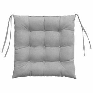 Sitzkissen 4er Set Wolkengrau 40x40 cm