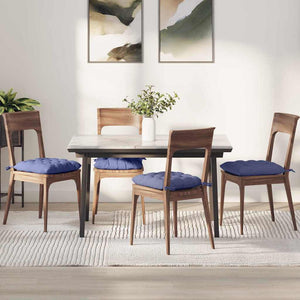 Sitzkissen 4er Set Jeans Blau 40x40