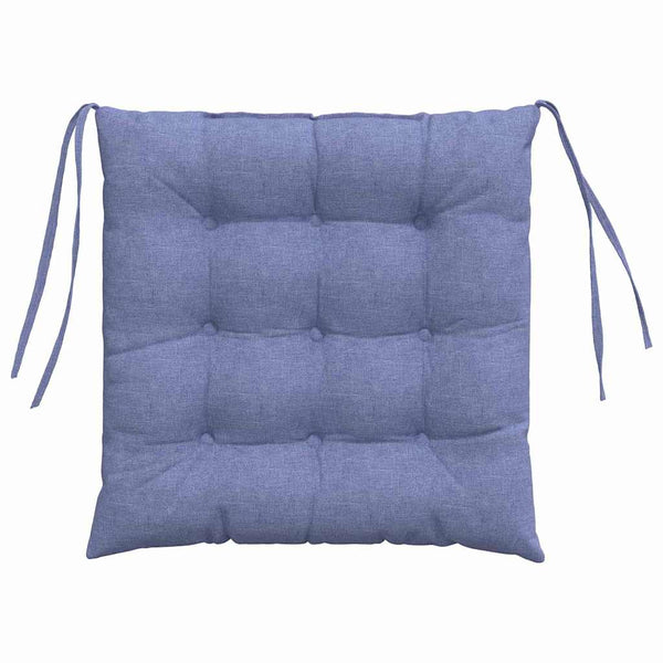 Sitzkissen 4er Set Jeans Blau 40x40