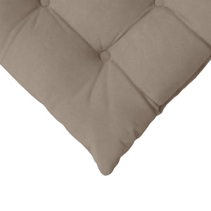 Sitzkissen 4er Set Taupe Mikrofaser 40x40