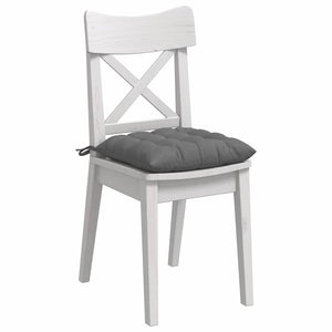 Sitzkissen Dunkelgrau Mikrofaser 4er-Set