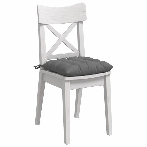 Sitzkissen Dunkelgrau Mikrofaser 4er-Set