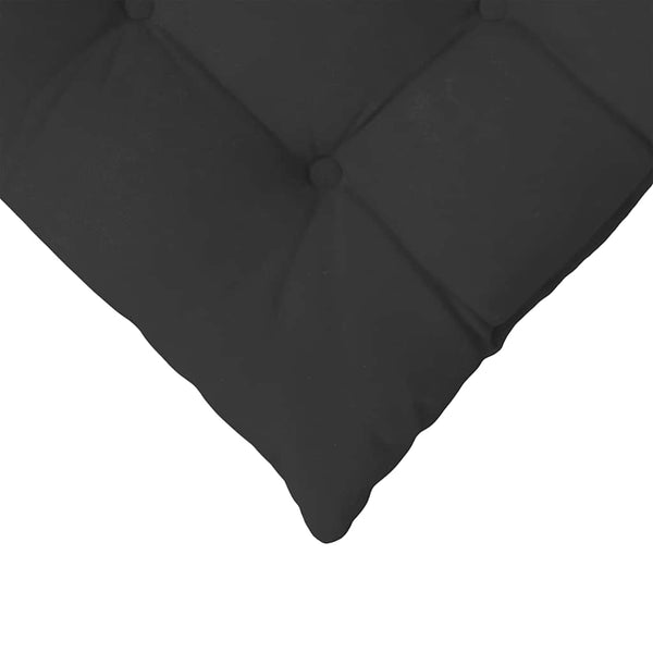 Schwarze Sitzkissen, 4er-Set, 40x40 cm
