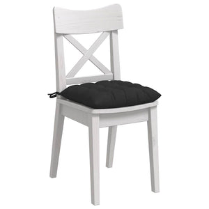Schwarze Sitzkissen, 4er-Set, 40x40 cm