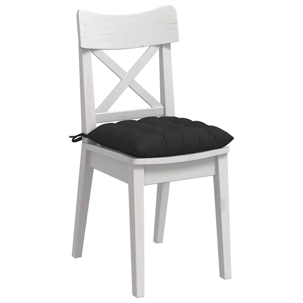 Schwarze Sitzkissen, 4er-Set, 40x40 cm