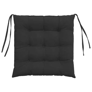 Schwarze Sitzkissen, 4er-Set, 40x40 cm