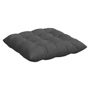 Sitzkissen 4er Set Dunkelgrau Cord