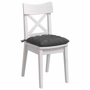 Sitzkissen 4er Set Dunkelgrau Cord